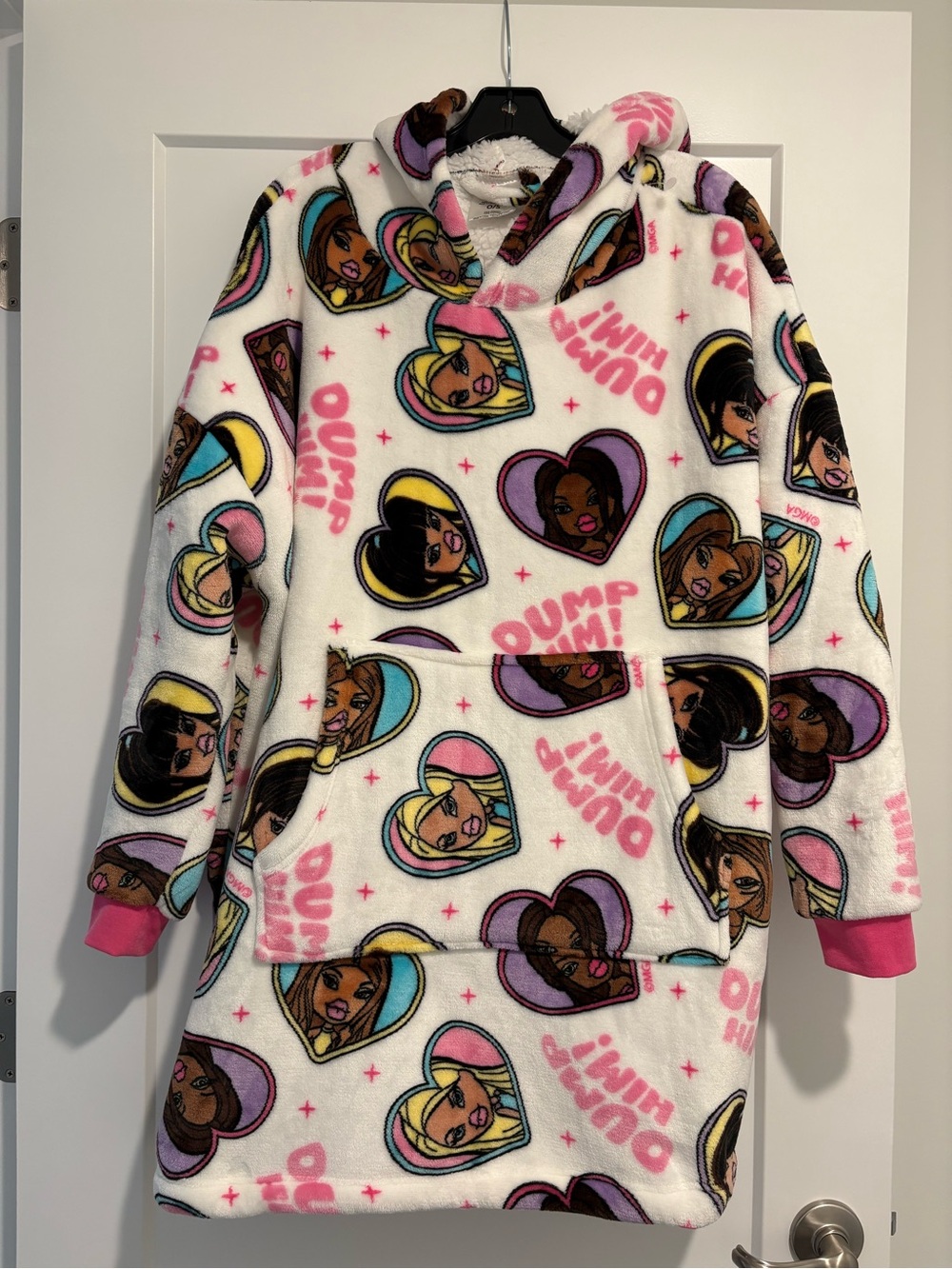 Bratz “Dump Him” oversized wearable blanket hoodie fleece lined
